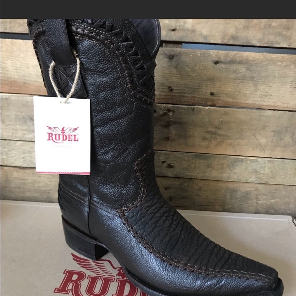 Rudel Boots Elíseo torobuck Choco cowboy
